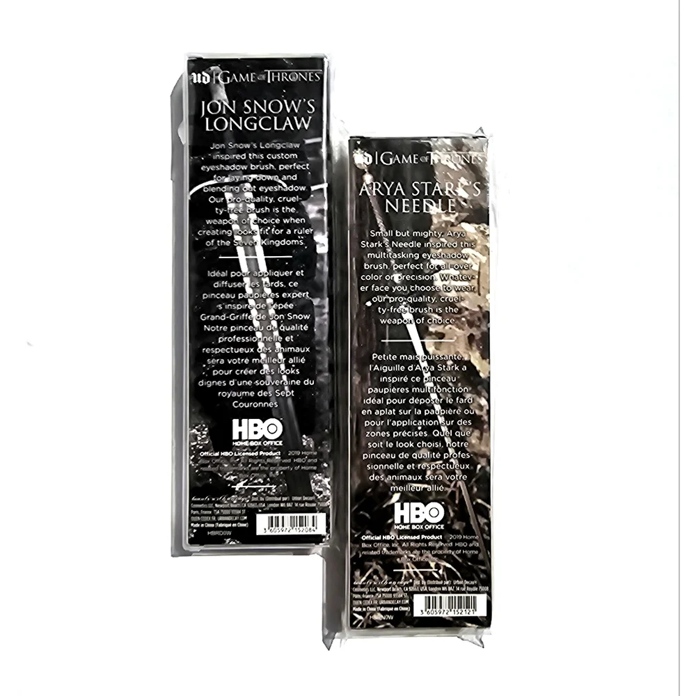 NEW URBAN DECAY Games Of Thrones Arya Stark Needle Jon Snow Longclaw Brush Set